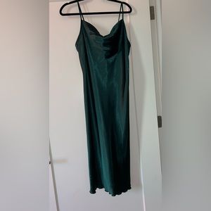 Silky Green Dress